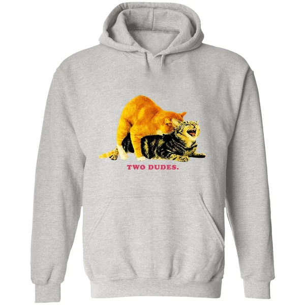 Cat Two Dudes Hoodie - Image 9