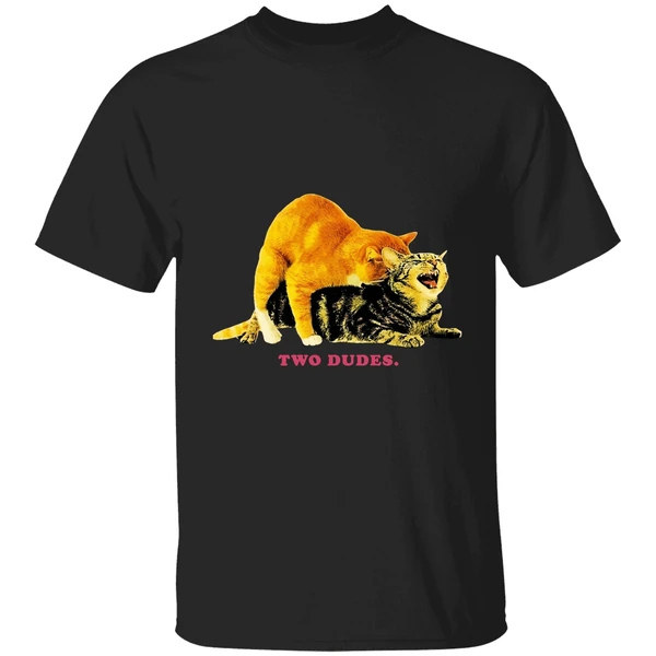 Cat Two Dudes Shirt