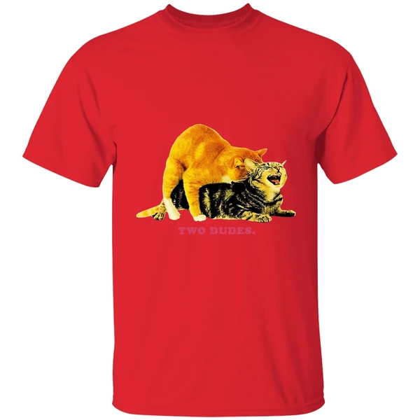 Cat Two Dudes Shirt - Image 7