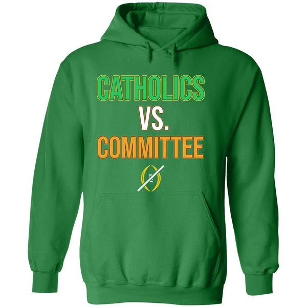 Catholics Vs Committee Notre Dame Fighting Irish Hoodie - Image 2