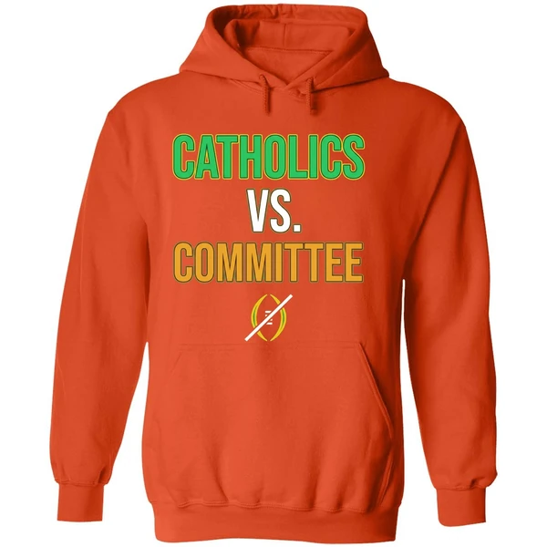 Catholics Vs Committee Notre Dame Fighting Irish Hoodie - Image 6