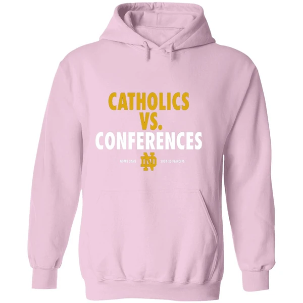 Catholics Vs Conferences Notre Dame Fighting Irish 2024 25 Playoff Hoodie - Image 5