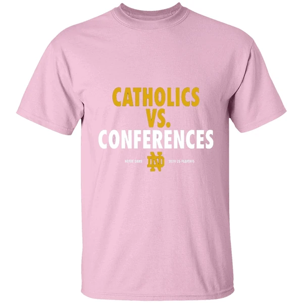 Catholics Vs Conferences Notre Dame Fighting Irish 2024 25 Playoff Shirt - Image 3