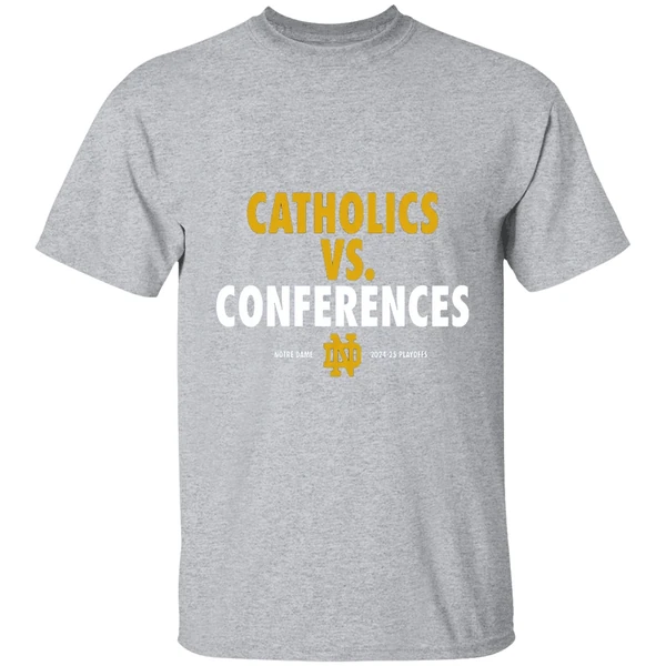 Catholics Vs Conferences Notre Dame Fighting Irish 2024 25 Playoff Shirt - Image 9