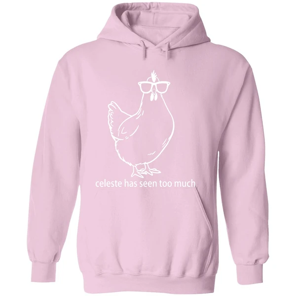 Celeste Has Seen Too Much Chicken Hoodie - Image 5