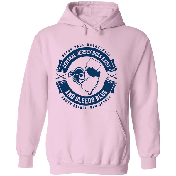 Central Jersey Does Exist And Bleeds Blue Seton Hall Basketball Hoodie - Image 5