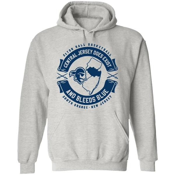 Central Jersey Does Exist And Bleeds Blue Seton Hall Basketball Hoodie - Image 9