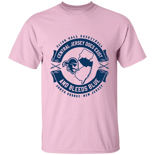 Central Jersey Does Exist And Bleeds Blue Seton Hall Basketball Shirt - Image 2