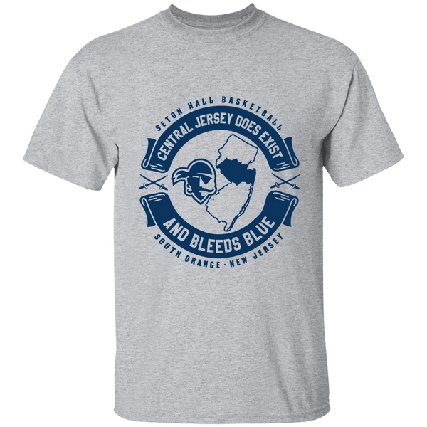 Central Jersey Does Exist And Bleeds Blue Seton Hall Basketball Shirt - Image 6