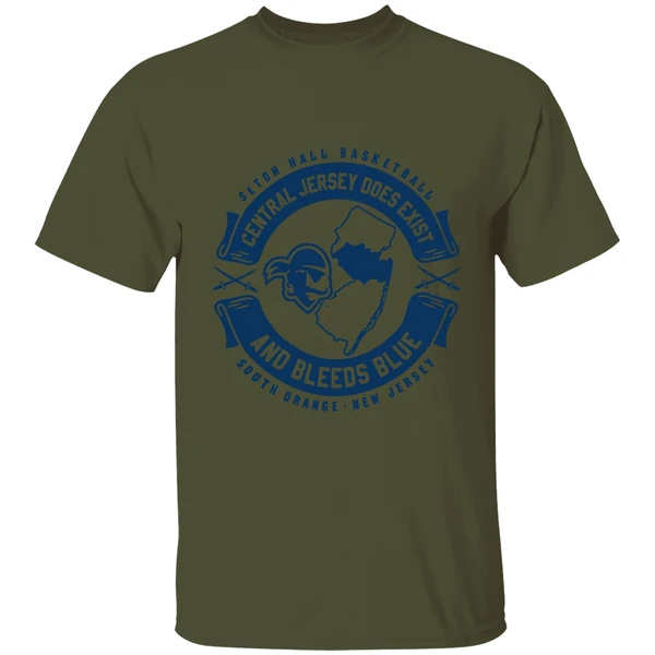 Central Jersey Does Exist And Bleeds Blue Seton Hall Basketball Shirt - Image 9