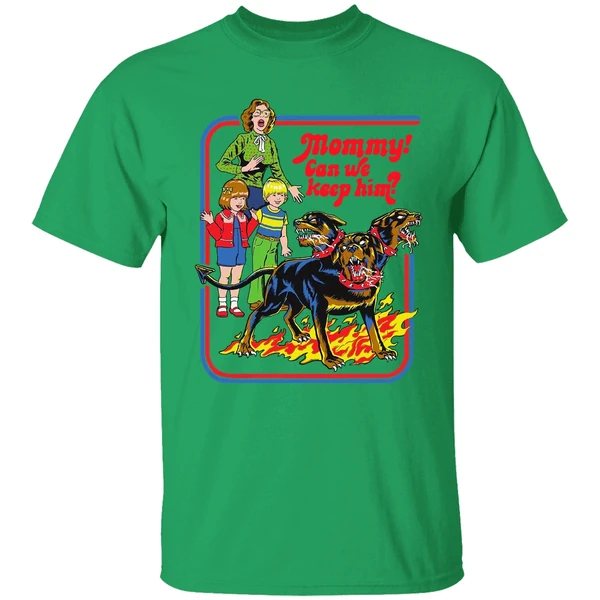 Cerberus Ringer Mommy Can We Keep Him Shirt