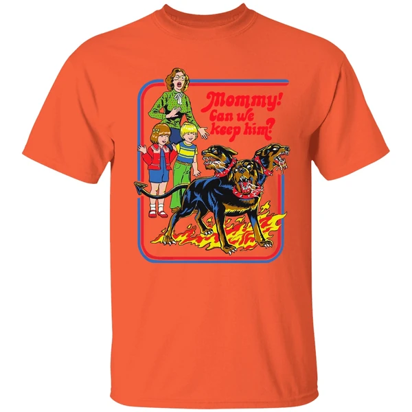 Cerberus Ringer Mommy Can We Keep Him Shirt - Image 5