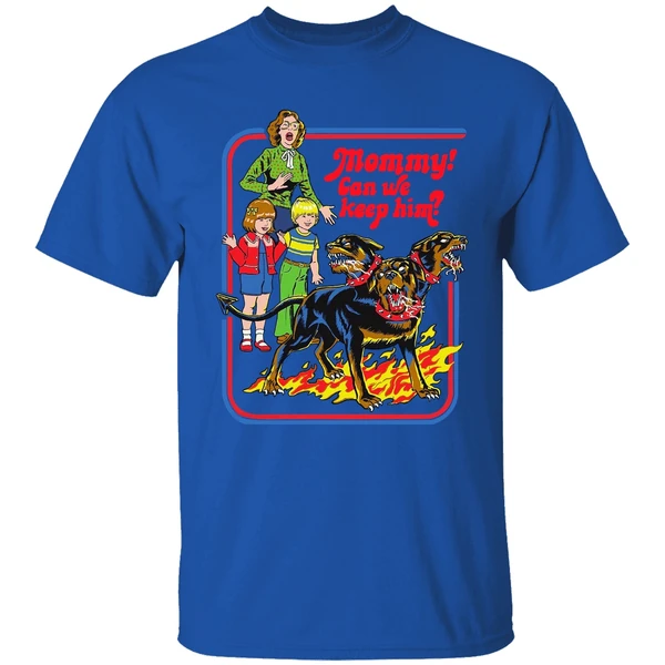 Cerberus Ringer Mommy Can We Keep Him Shirt - Image 7