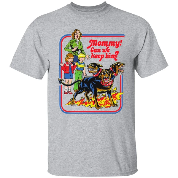 Cerberus Ringer Mommy Can We Keep Him Shirt - Image 8