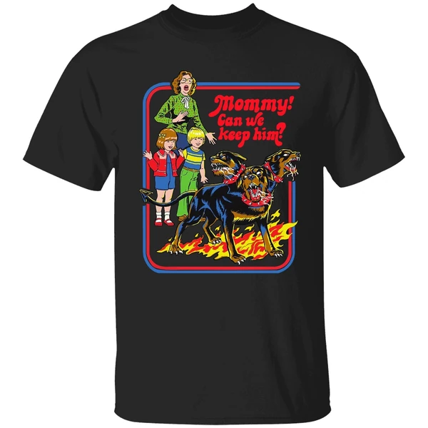 Cerberus Ringer Mommy Can We Keep Him Shirt - Image 9