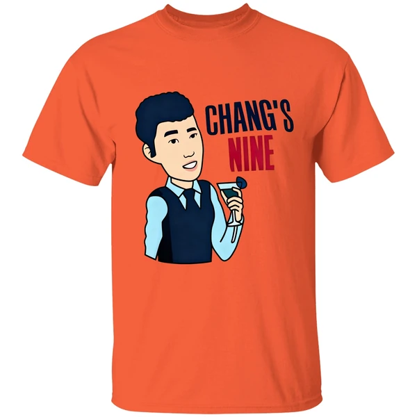 changs nine shirt orange