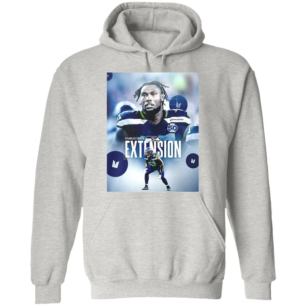 Charles Cross Extension Tackle Seattle Seahawks Hoodie - Image 9