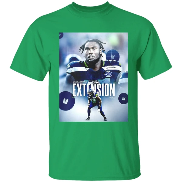 Charles Cross Extension Tackle Seattle Seahawks Shirt - Image 2