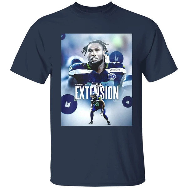 Charles Cross Extension Tackle Seattle Seahawks Shirt - Image 5