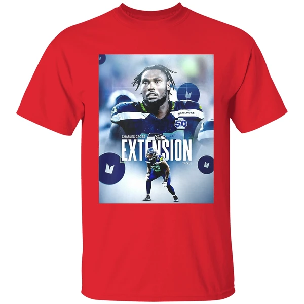 Charles Cross Extension Tackle Seattle Seahawks Shirt - Image 7