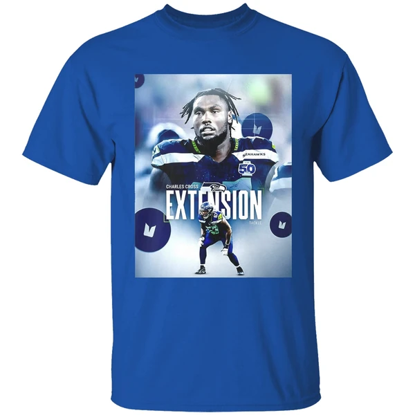 Charles Cross Extension Tackle Seattle Seahawks Shirt - Image 8