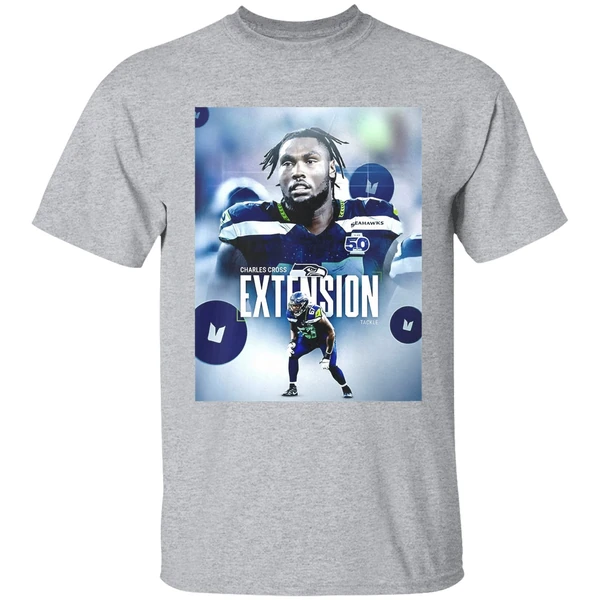 Charles Cross Extension Tackle Seattle Seahawks Shirt - Image 9