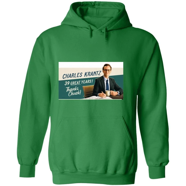 Charles Krantz 39 Great Years Thanks Chuck Hoodie - Image 2