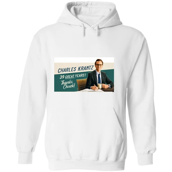 Charles Krantz 39 Great Years Thanks Chuck Hoodie - Image 8