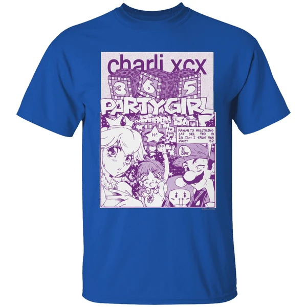 Charli Xcx 365 Mario Party Girl Comics Style Shirt - Image 8