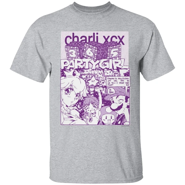 Charli Xcx 365 Mario Party Girl Comics Style Shirt - Image 9