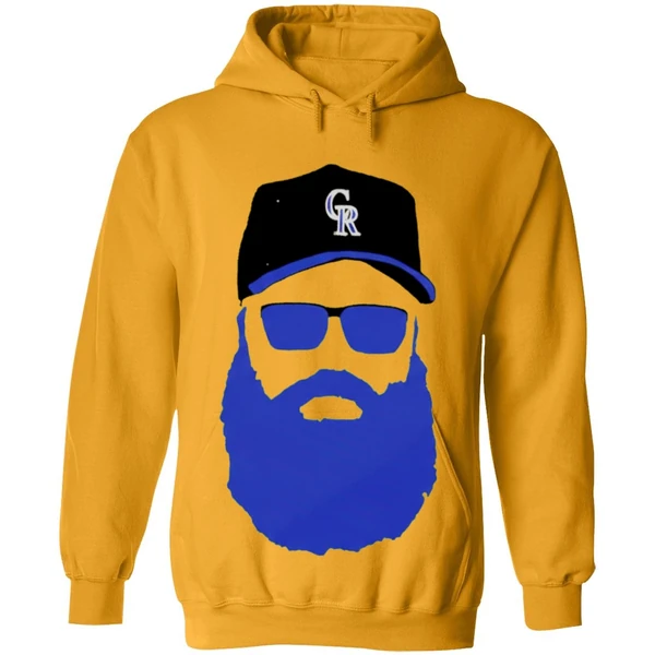 Charlie Blackmon Colorado Rockies Hat Chuck Nazty Big Face Hoodie
