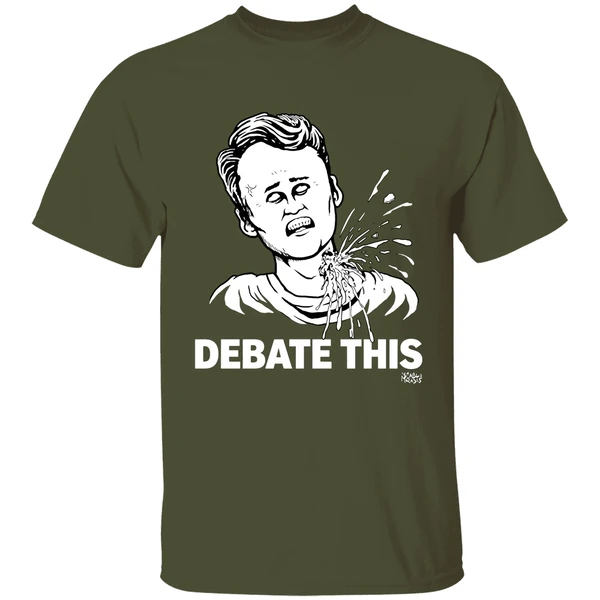 charlie kirk debate this shirt militarygreen