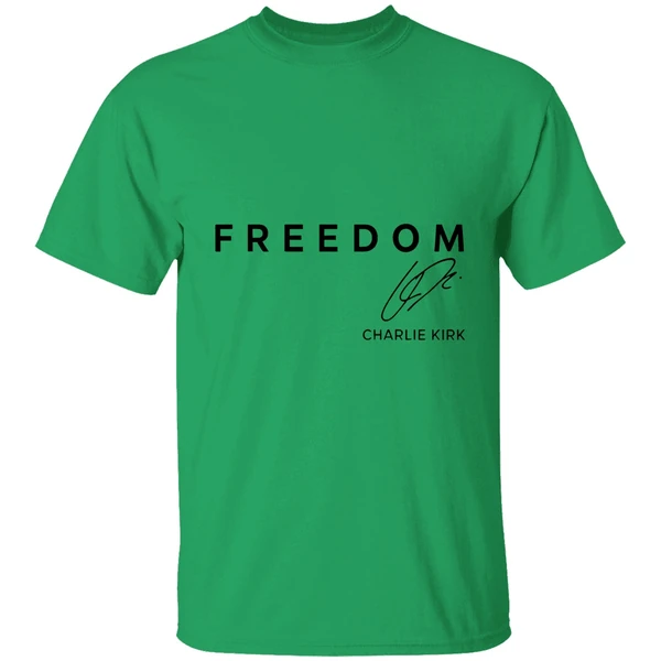 Charlie Kirk Freedom Signature Legend Never Die Shirt - Image 8