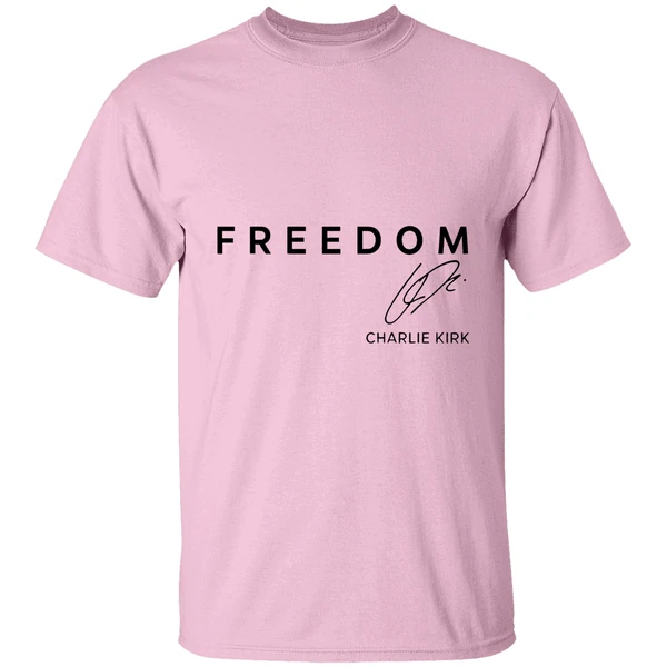 Charlie Kirk Freedom Signature Legend Never Die Shirt - Image 2