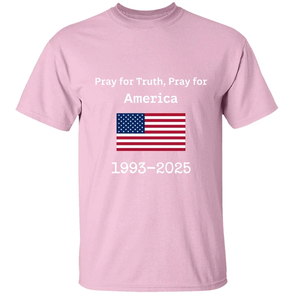 Charlie Kirk Pray For Truth Pray For America 1993 2025 Usa Flag Shirt - Image 3
