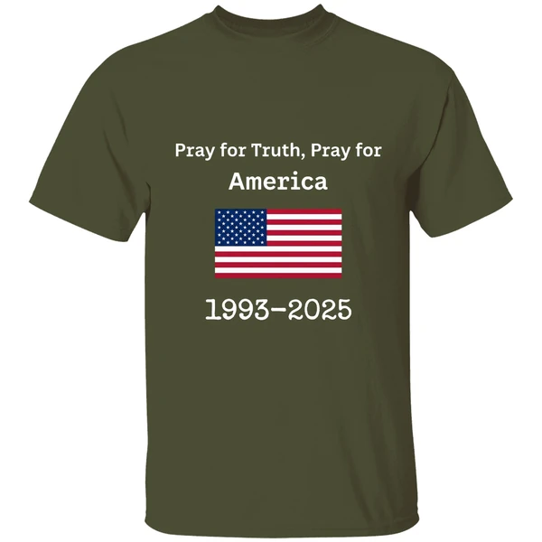Charlie Kirk Pray For Truth Pray For America 1993 2025 Usa Flag Shirt - Image 4