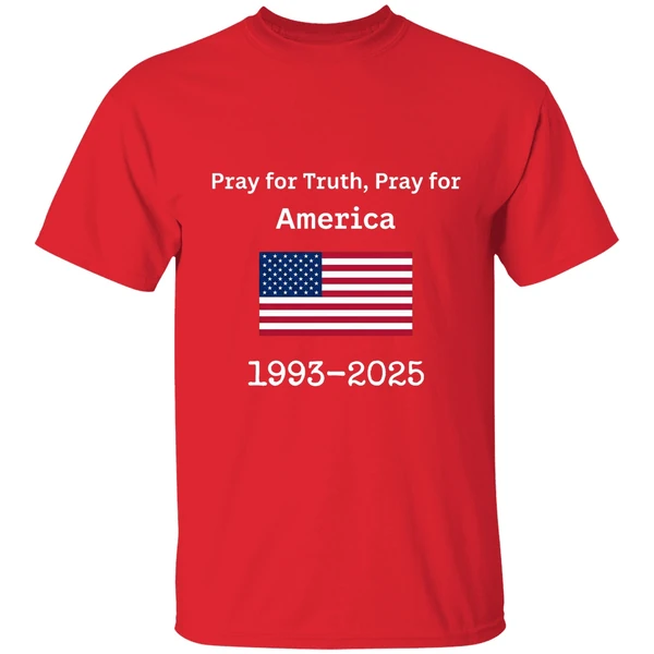 Charlie Kirk Pray For Truth Pray For America 1993 2025 Usa Flag Shirt - Image 7