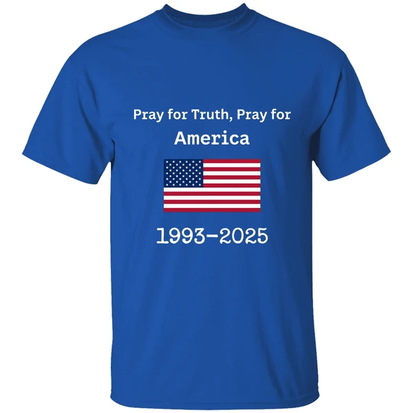 Charlie Kirk Pray For Truth Pray For America 1993 2025 Usa Flag Shirt - Image 8