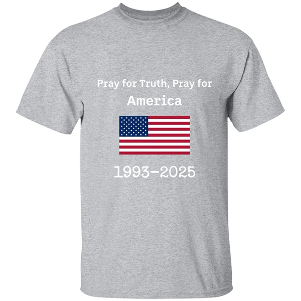Charlie Kirk Pray For Truth Pray For America 1993 2025 Usa Flag Shirt - Image 9