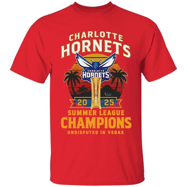 Charlotte Hornets 2025 Summer League Champions Shirt - Image 7