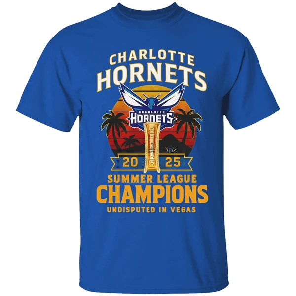 Charlotte Hornets 2025 Summer League Champions Shirt - Image 8