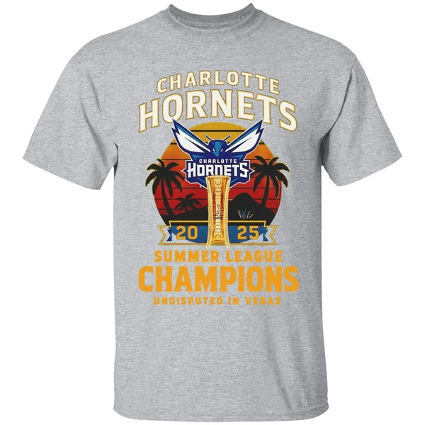 Charlotte Hornets 2025 Summer League Champions Shirt - Image 9