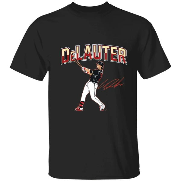 Chase Delauter Cleveland Guardians Baseball Slugger Swing Signature Shirt