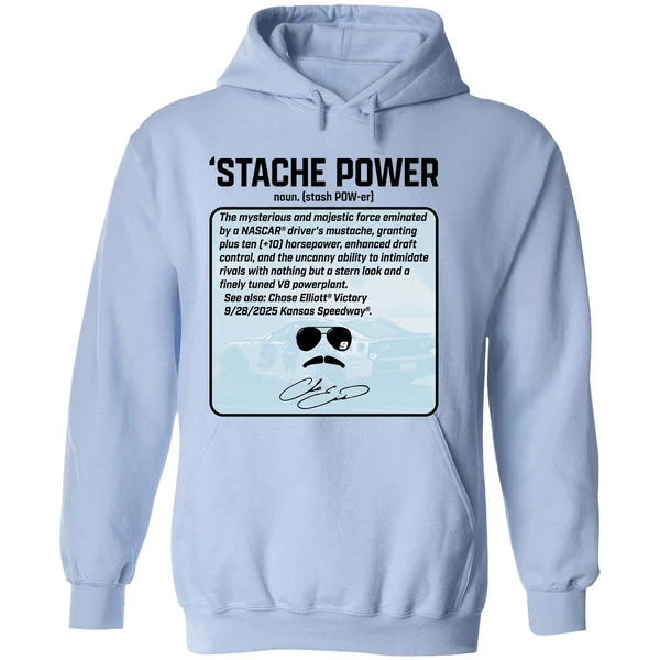 Chase Elliott Thats Not Horsepower Stache Power Signature Hoodie - Image 4