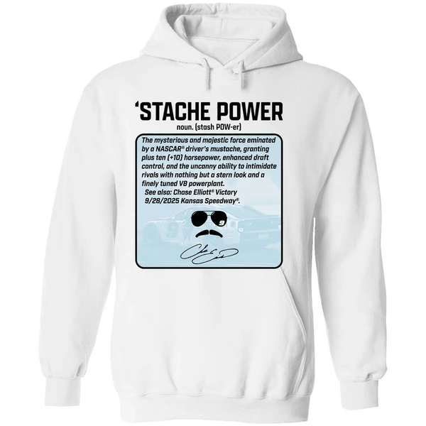Chase Elliott Thats Not Horsepower Stache Power Signature Hoodie - Image 8