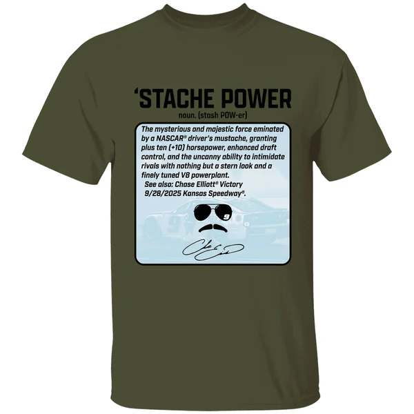 Chase Elliott Thats Not Horsepower Stache Power Signature Shirt - Image 9