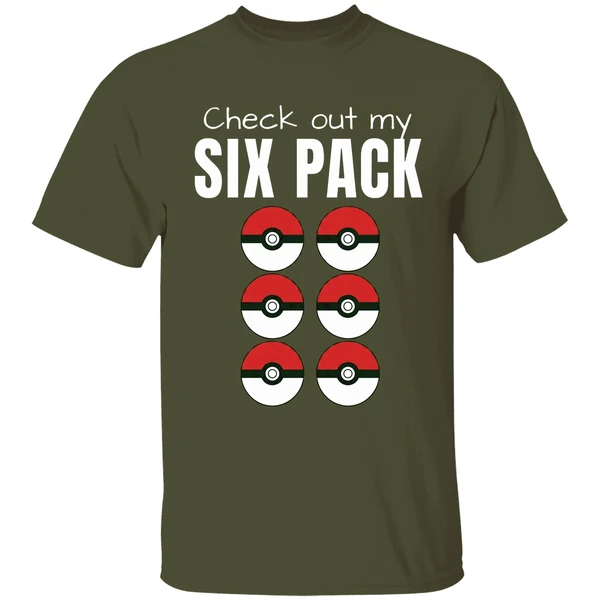 Check Out My Six Pack Pokemon Shirt - Image 4