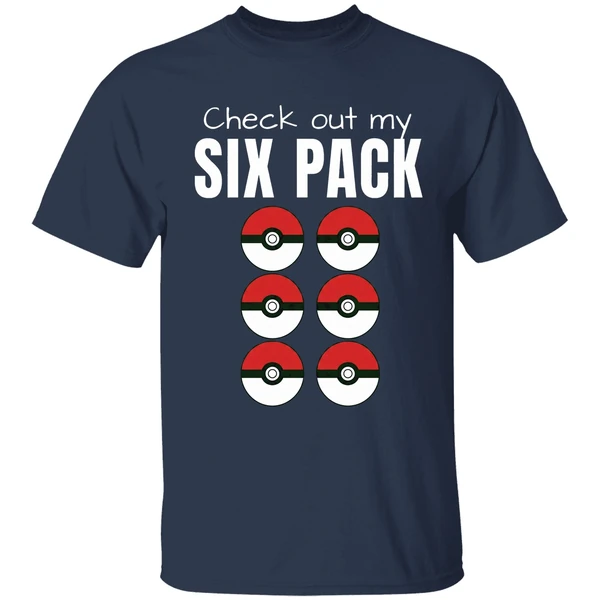 Check Out My Six Pack Pokemon Shirt - Image 5
