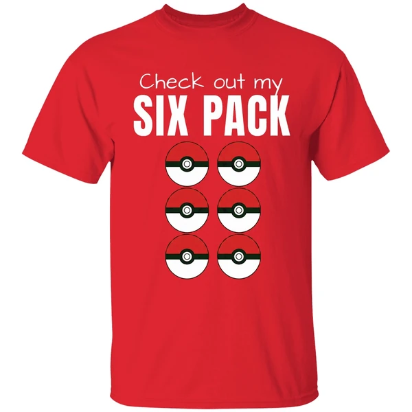 Check Out My Six Pack Pokemon Shirt - Image 7