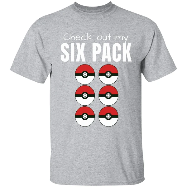 Check Out My Six Pack Pokemon Shirt - Image 9